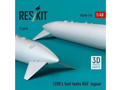 1200 L fuel tanks RAF Jaguar (2 pcs) (3D Printed) 