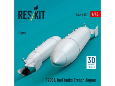 1200 L fuel tanks French Jaguar (2 pcs) (3D Printed) 
