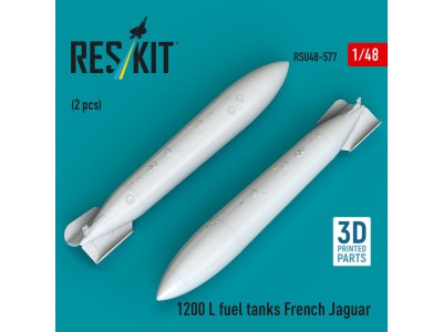 1200 L fuel tanks French Jaguar (2 pcs) (3D Printed) 