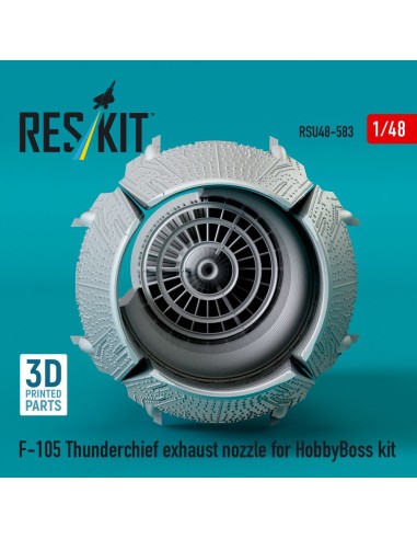 F-105 Thunderchief exhaust nozzle for HobbyBoss kit (3D Printed) 