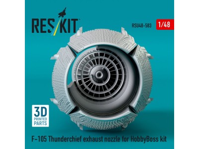 F-105 Thunderchief exhaust nozzle for HobbyBoss kit (3D Printed) 