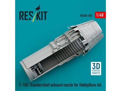 F-105 Thunderchief exhaust nozzle for HobbyBoss kit (3D Printed) 