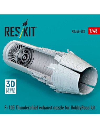 F-105 Thunderchief exhaust nozzle for HobbyBoss kit (3D Printed) 