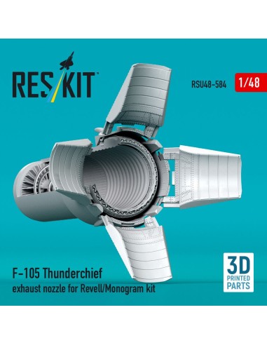 F-105 Thunderchief exhaust nozzle for Revell/Monogram kit (3D Printed) 