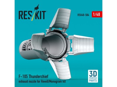 F-105 Thunderchief exhaust nozzle for Revell/Monogram kit (3D Printed) 