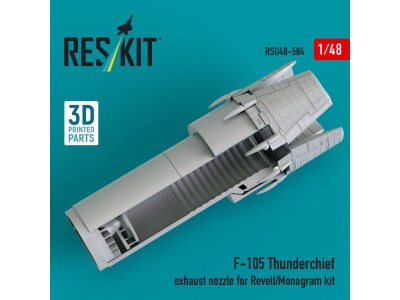F-105 Thunderchief exhaust nozzle for Revell/Monogram kit (3D Printed) 