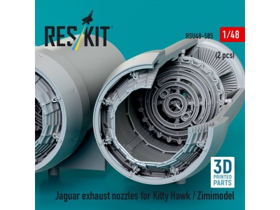 Jaguar exhaust nozzles for Kitty Hawk / Zimimodel (3D Printed) 