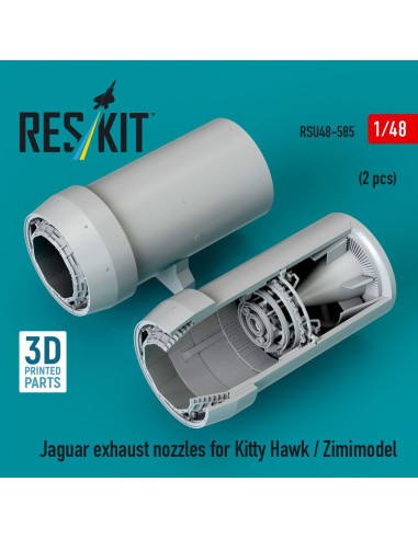Jaguar exhaust nozzles for Kitty Hawk / Zimimodel (3D Printed) 