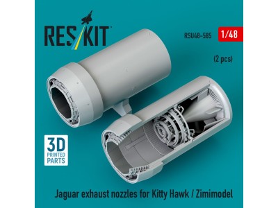 Jaguar exhaust nozzles for Kitty Hawk / Zimimodel (3D Printed) 