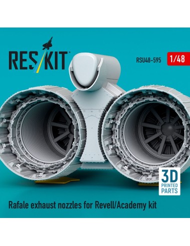 Rafale exhaust nozzles for Revell/Academy kit (3D Printed) 