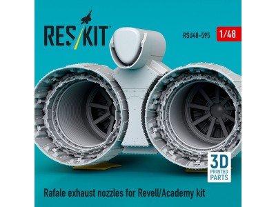 Rafale exhaust nozzles for Revell/Academy kit (3D Printed) 