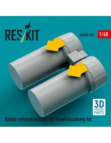 Rafale exhaust nozzles for Revell/Academy kit (3D Printed) 