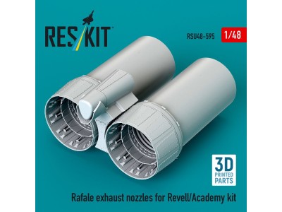 Rafale exhaust nozzles for Revell/Academy kit (3D Printed) 