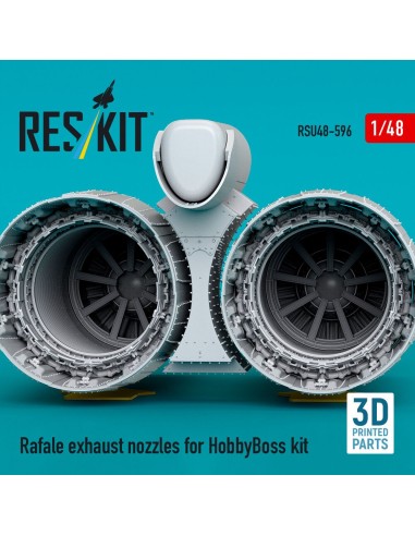 Rafale exhaust nozzles for HobbyBoss kit (3D Printed) 