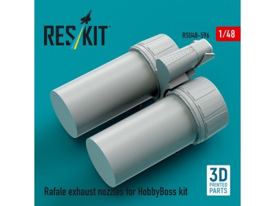 Rafale exhaust nozzles for HobbyBoss kit (3D Printed) 
