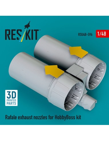 Rafale exhaust nozzles for HobbyBoss kit (3D Printed) 