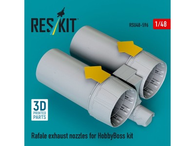 Rafale exhaust nozzles for HobbyBoss kit (3D Printed) 
