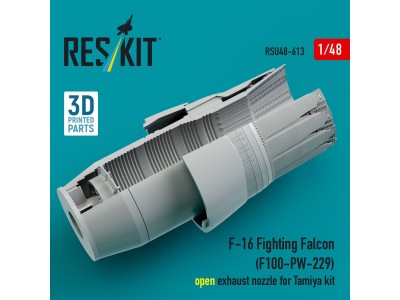 F-16 Fighting Falcon (F100-PW-229) open exhaust nozzle for Tamiya kit (3D Printed) 