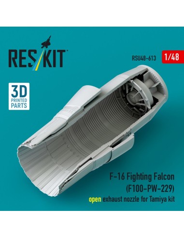 F-16 Fighting Falcon (F100-PW-229) open exhaust nozzle for Tamiya kit (3D Printed) 