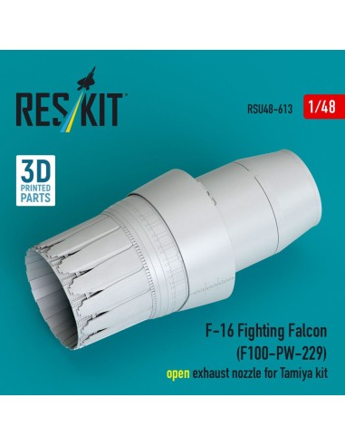 F-16 Fighting Falcon (F100-PW-229) open exhaust nozzle for Tamiya kit (3D Printed) 