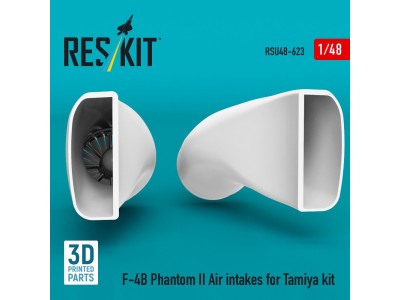 F-4B Phantom II Air intakes for Tamiya kit (3D Printed) 