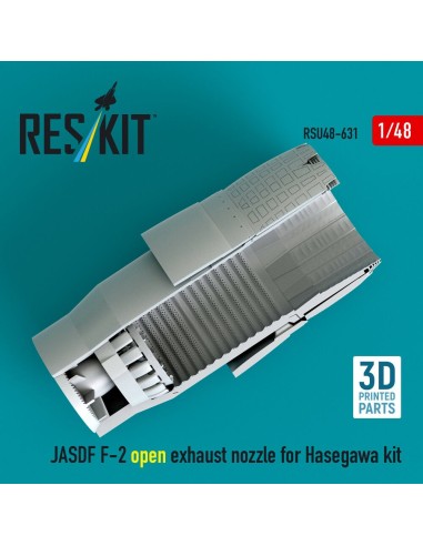 JASDF F-2 open exhaust nozzle for Hasegawa kit (3D Printed) 