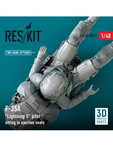 F-35 (A,B,C) Lightning II pilot sitting in late modification ejection seats (type 1) (3D Printed) 