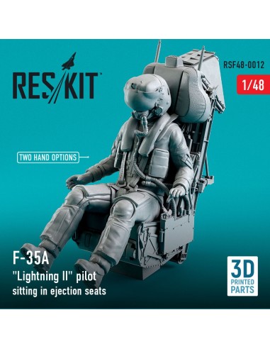 F-35 (A,B,C) Lightning II pilot sitting in late modification ejection seats (type 1) (3D Printed) 