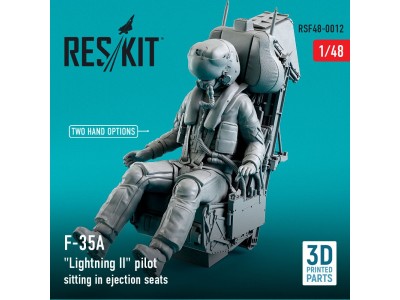 F-35 (A,B,C) Lightning II pilot sitting in late modification ejection seats (type 1) (3D Printed) 