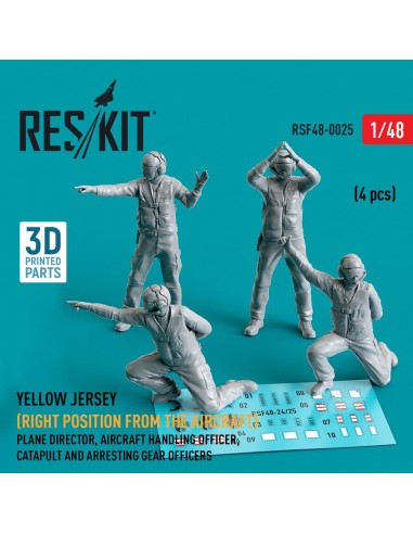 Yellow jersey (Modern) (Right position from the aircraft) Plane Director, Aircraft Handling Officer, Catapult and Arresting Gear