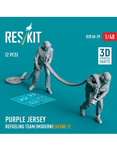 Purple jersey refueling team (modern) (scene 2) (2 pcs) (3D Printed) 