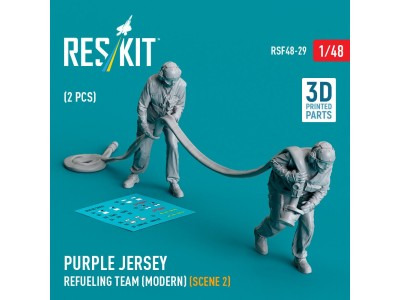 Purple jersey refueling team (modern) (scene 2) (2 pcs) (3D Printed) 