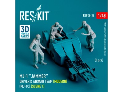 MJ-1 Jammer Driver & airman team (Modern) (MJ-1C) (scene 1) (3 pcs) (3D Printed) 