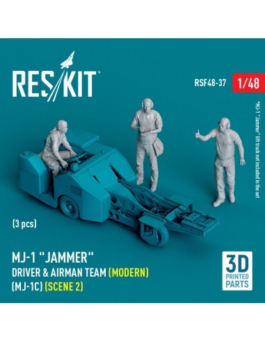 MJ-1 Jammer Driver & airman team (Modern) (MJ-1C) (scene 2) (3 pcs) (3D Printed) 