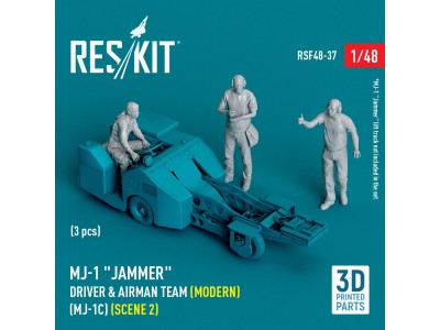 MJ-1 Jammer Driver & airman team (Modern) (MJ-1C) (scene 2) (3 pcs) (3D Printed) 
