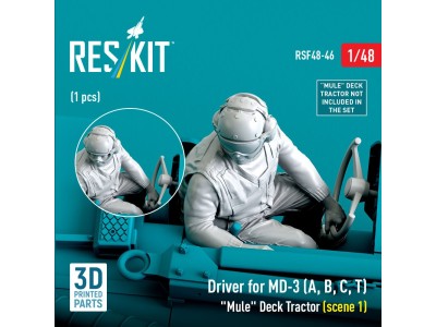 Driver for MD-3 (A, B, C, T) Mule Deck Tractor (scene 1) (1 pcs) (3D Printed) 
