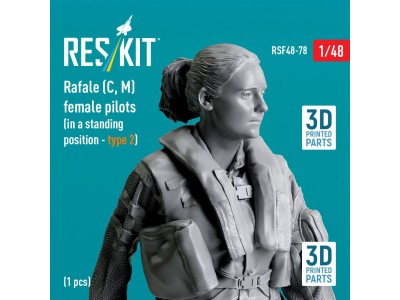 Rafale (C, M) female pilot (in a standing position - type 2) (1 pcs) (3D Printed) 