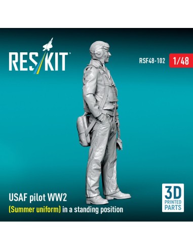 USAF pilot WW2 (Summer uniform) in a standing position (3D Printed) 