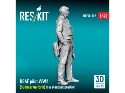 USAF pilot WW2 (Summer uniform) in a standing position (3D Printed) 