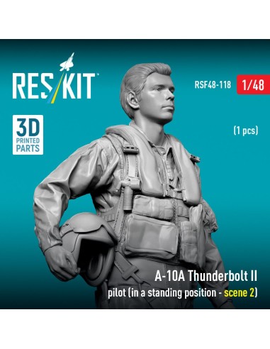 A-10A Thunderbolt II pilot (in a standing position - scene 2) (1 pcs) (3D Printed) 