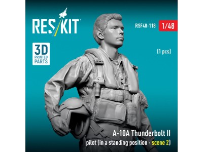 A-10A Thunderbolt II pilot (in a standing position - scene 2) (1 pcs) (3D Printed) 