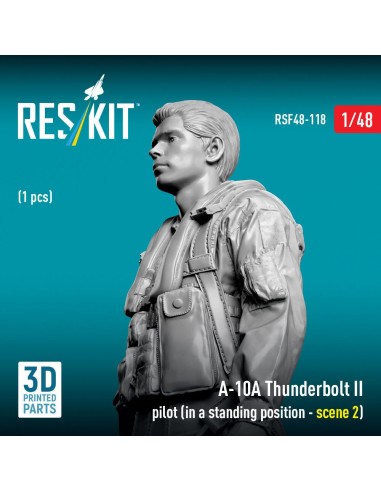 A-10A Thunderbolt II pilot (in a standing position - scene 2) (1 pcs) (3D Printed) 