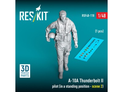 A-10A Thunderbolt II pilot (in a standing position - scene 2) (1 pcs) (3D Printed) 
