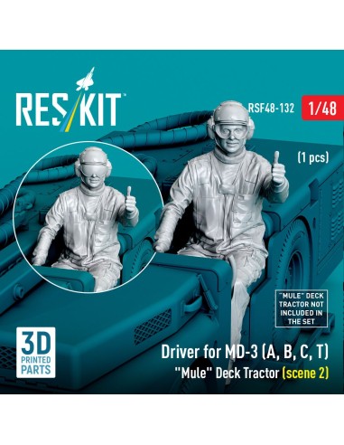 Driver for MD-3 (A, B, C, T) Mule Deck Tractor (scene 2) (1 pcs) (3D Printed) 