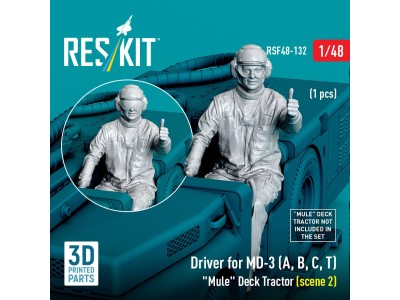 Driver for MD-3 (A, B, C, T) Mule Deck Tractor (scene 2) (1 pcs) (3D Printed) 