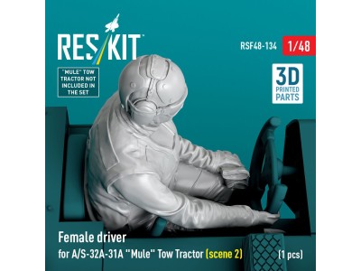 Female driver for A/S-32A-31A Mule Tow Tractor (scene 2) (1 pcs) (3D Printed) 