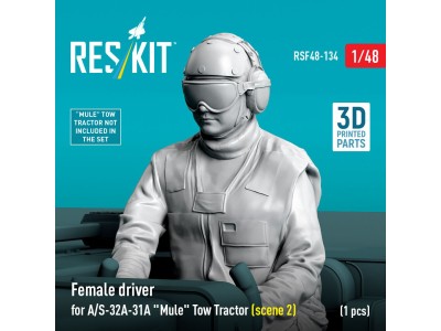 Female driver for A/S-32A-31A Mule Tow Tractor (scene 2) (1 pcs) (3D Printed) 