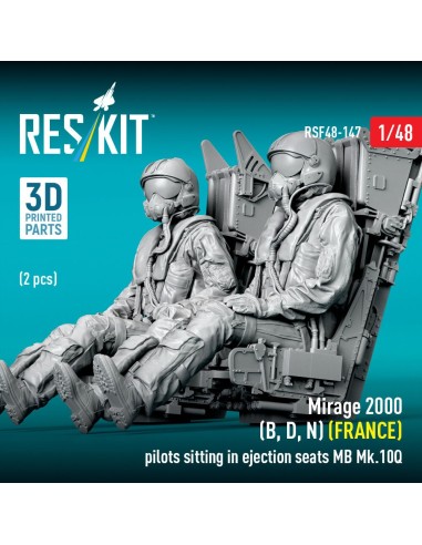 Mirage 2000 (B, D, N) (FRANCE) pilots sitting in ejection seats MB Mk.10Q (2 pcs) (3D Printed) 