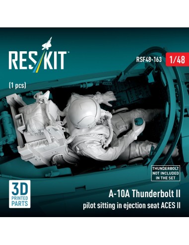 A-10A Thunderbolt II pilot sitting in ejection seat ACES II (1 pcs) (3D Printed) 