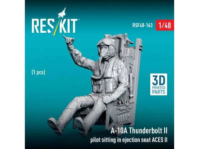 A-10A Thunderbolt II pilot sitting in ejection seat ACES II (1 pcs) (3D Printed) 